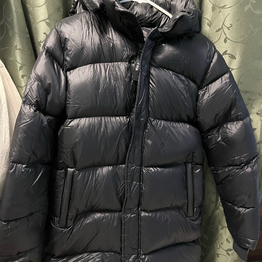 Aritzia TNA superpuff mid liquid shine